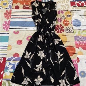 A New Day Target Black Floral Summer Dress XS